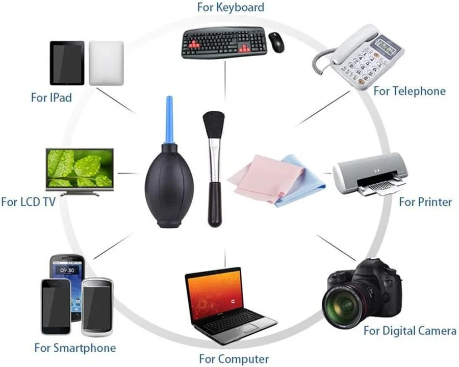 کیت تمیز کننده حرفه ای دوربین ای وینر برای لنزهای نوری و دوربین های SLR دیجیتال (6 در 1) کیت تمیز کننده حرفه ای دوربین ای وینر برای لنزهای نوری و دوربین های SLR دیجیتال (6 در 1)