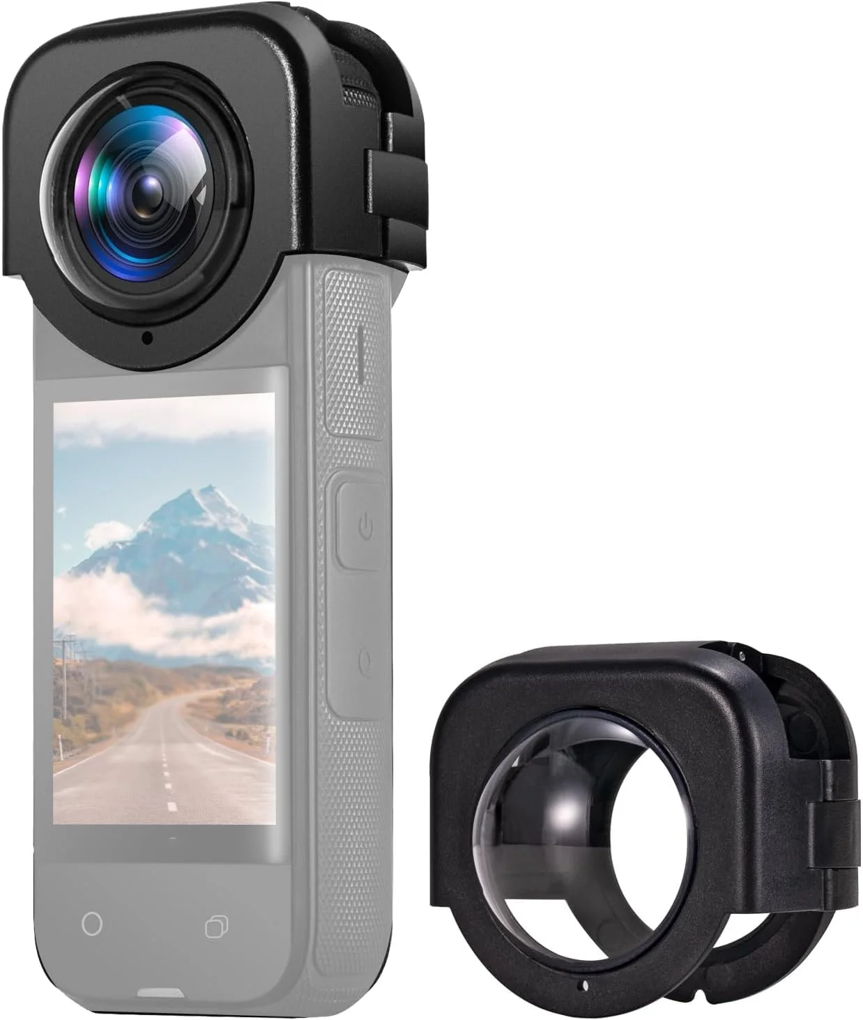 محافظ لنز eWINNER سازگار با دوربین Insta360 X4، درپوش محافظ لنز شیشه ای تمپر شده نوری مناسب برای لوازم جانبی Insta 360 X4 ضد آب و ضد مه محافظ لنز eWINNER سازگار با دوربین Insta360 X4، درپوش محافظ لنز شیشه ای تمپر شده نوری مناسب برای لوازم جانبی Insta 360 X4 ضد آب و ضد مه