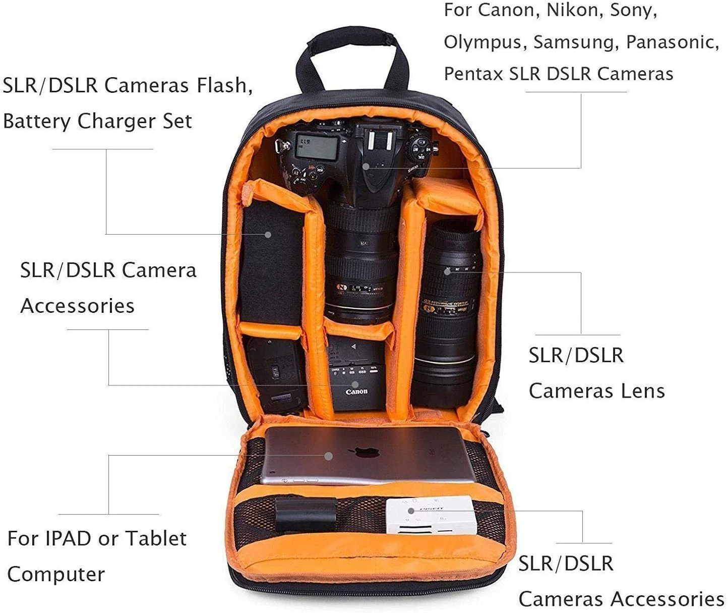 کیف دوربین DSLR ضد آب eWINNER کوله پشتی ضد ضربه کیف پیاده روی با جداکننده های شخصی سازی شده لنز دوربین پد دار لوازم جانبی فلاش کیف نگهداری حرفه ای کیف دوربین DSLR ضد آب eWINNER کوله پشتی ضد ضربه کیف پیاده روی با جداکننده های شخصی سازی شده لنز دوربین پد دار لوازم جانبی فلاش کیف نگهداری حرفه ای