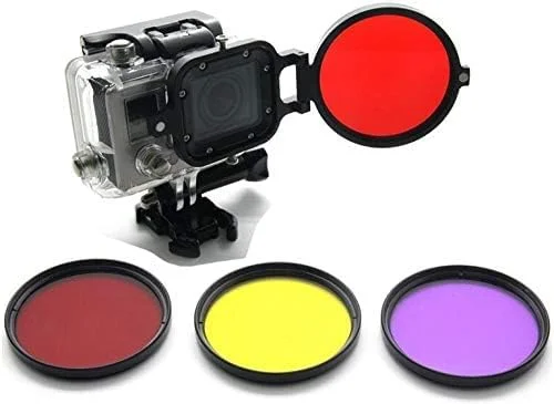 فیلتر زیر دریا eWINNER با حلقه آداپتور و لنز 3 رنگ برای GoPro Hero 3 Plus (قرمز زرد بنفش) فیلتر زیر دریا eWINNER با حلقه آداپتور و لنز 3 رنگ برای GoPro Hero 3 Plus (قرمز زرد بنفش)