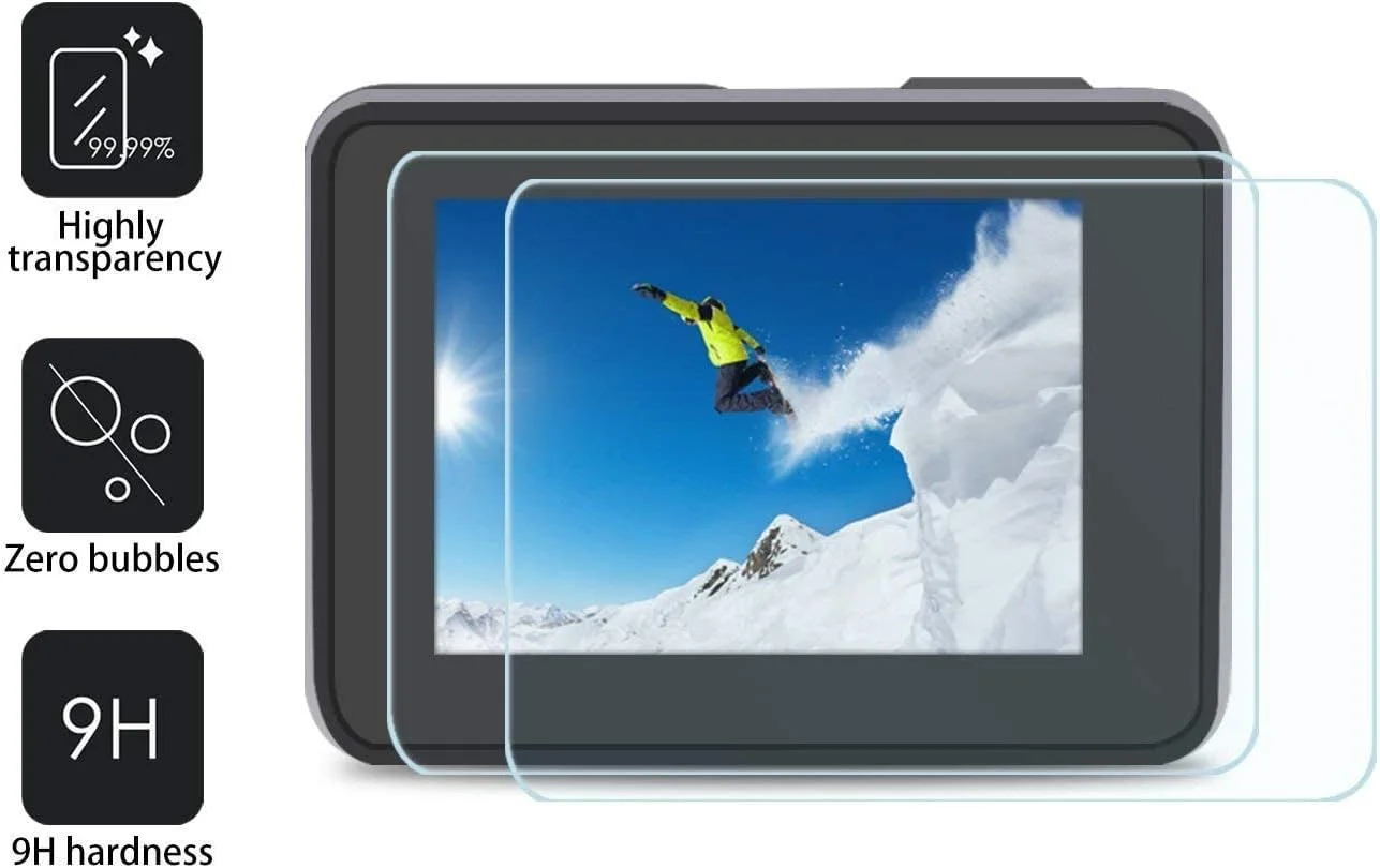 محافظ صفحه نمایش دوربین اکشن eWINNER سازگار با GoPro Hero 8 Black / محافظ صفحه نمایش شیشه ای فوق العاده شفاف + محافظ لنز شیشه ای + فیلم نمایشگر کوچک - 6 عدد محافظ صفحه نمایش دوربین اکشن eWINNER سازگار با GoPro Hero 8 Black / محافظ صفحه نمایش شیشه ای فوق العاده شفاف + محافظ لنز شیشه ای + فیلم نمایشگر کوچک - 6 عدد