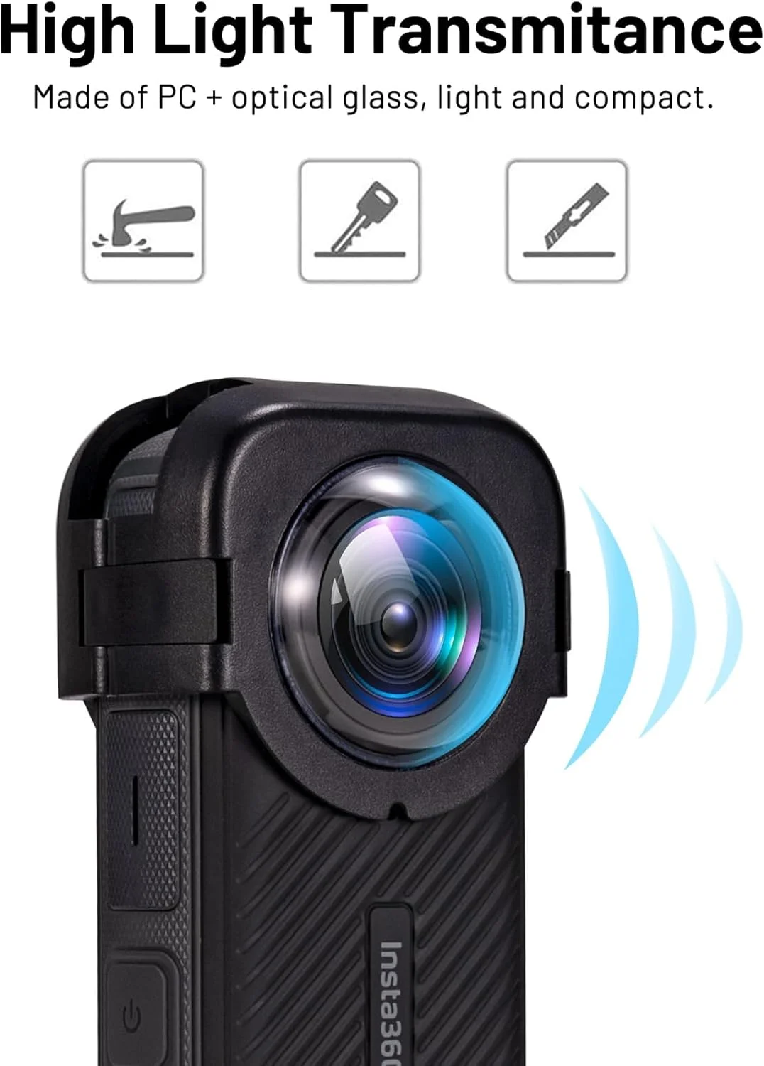 محافظ لنز eWINNER سازگار با دوربین Insta360 X4، درپوش محافظ لنز شیشه ای تمپر شده نوری مناسب برای لوازم جانبی Insta 360 X4 ضد آب و ضد مه محافظ لنز eWINNER سازگار با دوربین Insta360 X4، درپوش محافظ لنز شیشه ای تمپر شده نوری مناسب برای لوازم جانبی Insta 360 X4 ضد آب و ضد مه