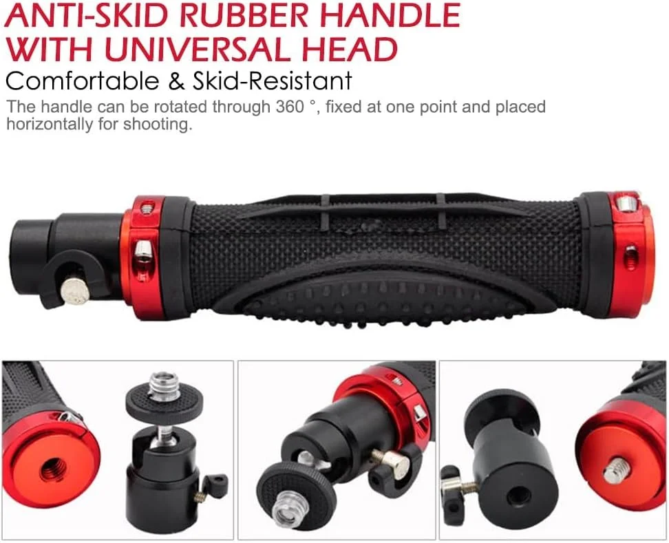 تثبیت کننده دوربین فیلمبرداری حرفه ای eWINNER Pro، استدی کم دستی سازگار با دوربین های اکشن Gopro، دوربین های DV SLR Canon Nikon Lumix Pentax iPhone، دوربین های دیجیتال، دوربین های فیلمبرداری و هر دوربین DSLR (مشکی و قرمز) تثبیت کننده دوربین فیلمبرداری حرفه ای eWINNER Pro، استدی کم دستی سازگار با دوربین های اکشن Gopro، دوربین های DV SLR Canon Nikon Lumix Pentax iPhone، دوربین های دیجیتال، دوربین های فیلمبرداری و هر دوربین DSLR (مشکی و قرمز)