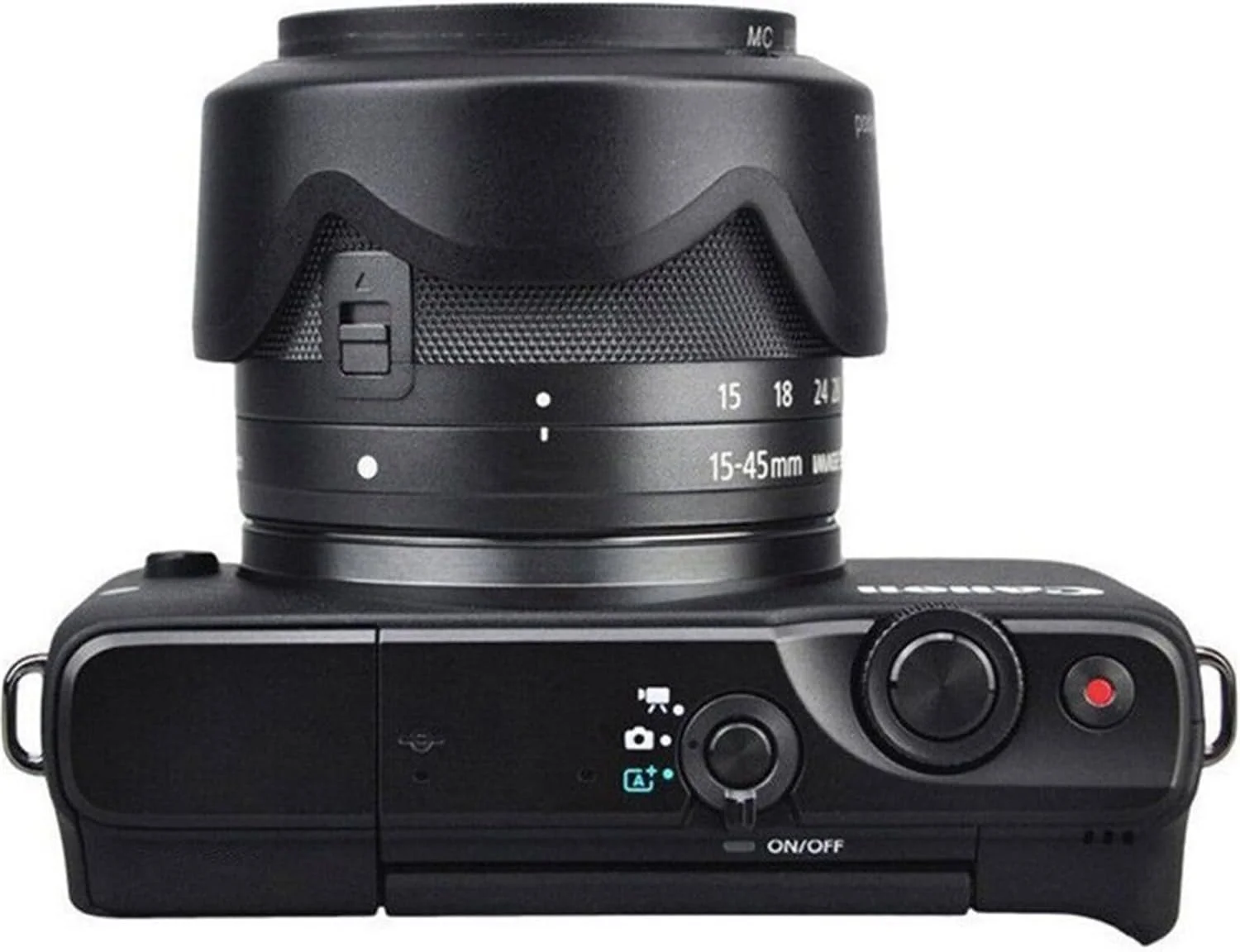 آفتابگیر لنز جایگزین eWINNER مدل EW-53B سازگار با لنزهای EF-M 15-45mm f/3.5-6.3 IS STM / RF-S 18-45mm F4.5-6.3 IS STM برای دوربین های Canon EOS M50 M5 M6 Mark II M200 M100 M10