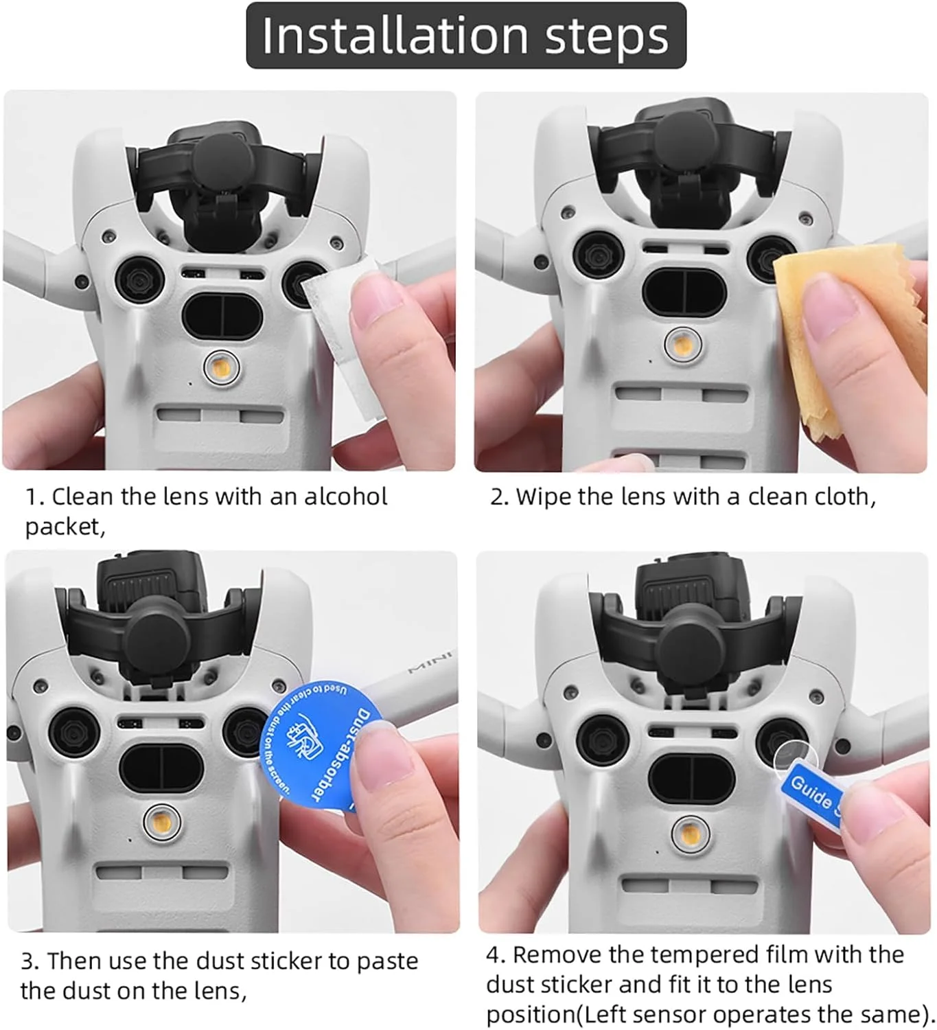 محافظ صفحه نمایش شیشه ای حرارت دیده eWINNER، 2 ست، سازگار با لنز دوربین پهپاد DJI Mini 4 Pro + محافظ صفحه نمایش سنسور، 4 عدد، لوازم جانبی پهپاد Mini 4 Pro محافظ صفحه نمایش شیشه ای حرارت دیده eWINNER، 2 ست، سازگار با لنز دوربین پهپاد DJI Mini 4 Pro + محافظ صفحه نمایش سنسور، 4 عدد، لوازم جانبی پهپاد Mini 4 Pro