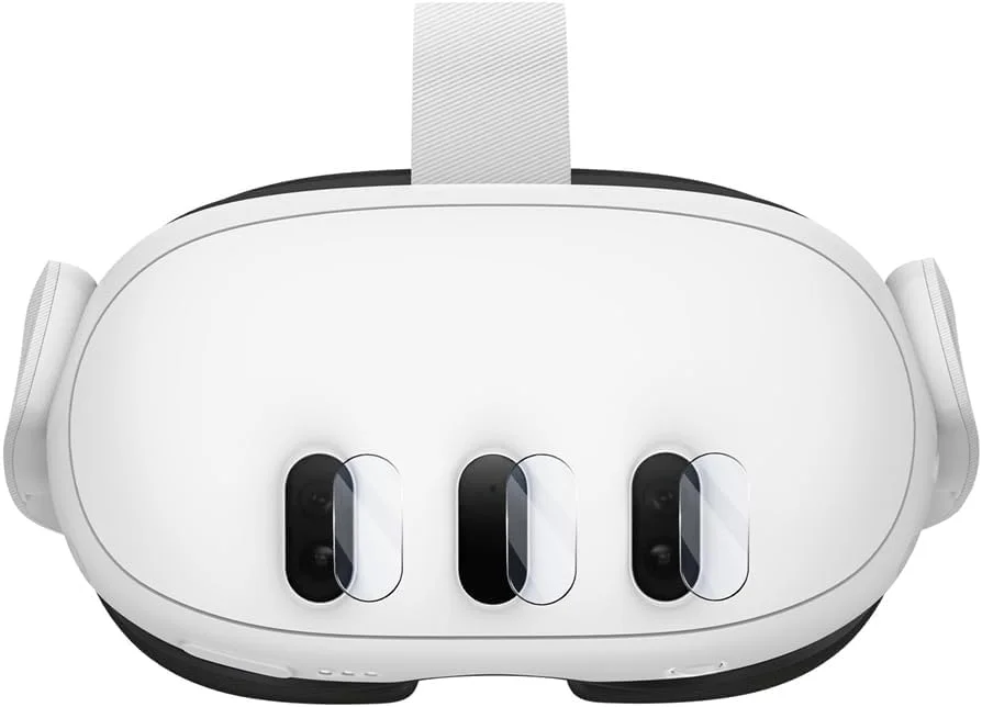 محافظ لنز دوربین 6 عددی eWINNER سازگار با Oculus Quest 3 VR، ضد خش، بدون حباب، شیشه حرارت دیده با وضوح بالا، لوازم جانبی محافظ هدست Meta Quest3