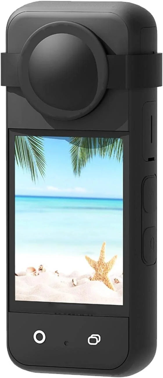 کیت لوازم جانبی دوربین اکشن eWINNER سازگار با Insta360 ONE X3 / قاب محافظ دوربین با آداپتور رزوه 1/4 اینچی / قاب محافظ سیلیکونی / درپوش لنز / محافظ صفحه نمایش