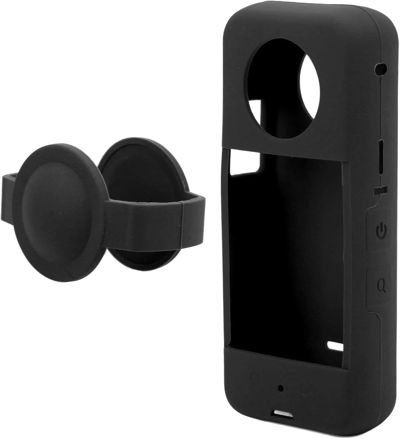 کیت لوازم جانبی دوربین اکشن eWINNER سازگار با Insta360 ONE X3 / قاب محافظ دوربین با آداپتور رزوه 1/4 اینچی / قاب محافظ سیلیکونی / درپوش لنز / محافظ صفحه نمایش