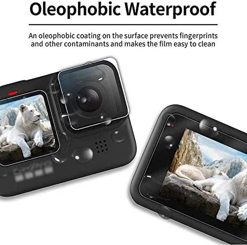 محافظ صفحه نمایش شیشه ای حرارت دیده eWINNER، 3 تکه/ست، سازگار با دوربین های اکشن GoPro Hero 12 11 10 9 Black، محافظ شیشه ای برای صفحه نمایش دوربین Go pro Hero و لنز جلو و عقب محافظ صفحه نمایش شیشه ای حرارت دیده eWINNER، 3 تکه/ست، سازگار با دوربین های اکشن GoPro Hero 12 11 10 9 Black، محافظ شیشه ای برای صفحه نمایش دوربین Go pro Hero و لنز جلو و عقب