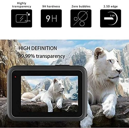 محافظ صفحه نمایش شیشه ای حرارت دیده eWINNER، 3 تکه/ست، سازگار با دوربین های اکشن GoPro Hero 12 11 10 9 Black، محافظ شیشه ای برای صفحه نمایش دوربین Go pro Hero و لنز جلو و عقب محافظ صفحه نمایش شیشه ای حرارت دیده eWINNER، 3 تکه/ست، سازگار با دوربین های اکشن GoPro Hero 12 11 10 9 Black، محافظ شیشه ای برای صفحه نمایش دوربین Go pro Hero و لنز جلو و عقب