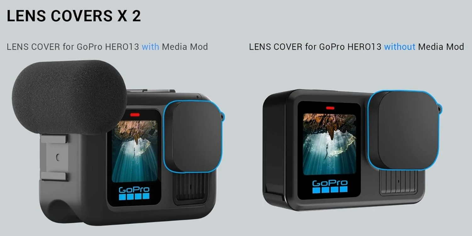 eWINNER بسته 2 عددی درپوش لنز سیلیکونی برای GoPro Hero 13 Black / لوازم جانبی پوشش محافظ درپوش برای دوربین های اکشن GoPro Hero13 (درپوش لنز) eWINNER بسته 2 عددی درپوش لنز سیلیکونی برای GoPro Hero 13 Black / لوازم جانبی پوشش محافظ درپوش برای دوربین های اکشن GoPro Hero13 (درپوش لنز)