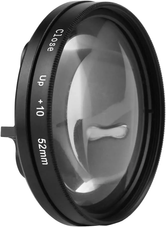 فیلتر لنز دوربین اکشن eWINNER 52mm، فیلتر ماکرو کلوزآپ حرفه ای برای عکاسی زیر آب با بزرگنمایی 10X و وضوح بالا، سازگار با بدنه دوربین GoPro Hero 7/6/5/Black فیلتر لنز دوربین اکشن eWINNER 52mm، فیلتر ماکرو کلوزآپ حرفه ای برای عکاسی زیر آب با بزرگنمایی 10X و وضوح بالا، سازگار با بدنه دوربین GoPro Hero 7/6/5/Black