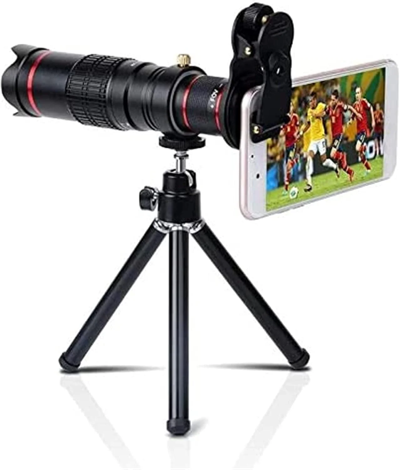 کیت لنز موبایل eWINNER به همراه قاب/گیره و دستمال برای Apple iPhone/Samsung/Huawei/Incl کیت لنز موبایل eWINNER به همراه قاب/گیره و دستمال برای Apple iPhone/Samsung/Huawei/Incl