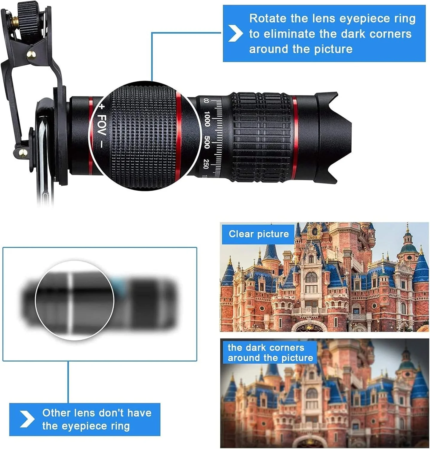 لنز تله فوتو 22X HD 4K دوربین گوشی موبایل یونیورسال ای وینر به همراه گیره و سه پایه، مناسب برای آیفون و سامسونگ لنز تله فوتو 22X HD 4K دوربین گوشی موبایل یونیورسال ای وینر به همراه گیره و سه پایه، مناسب برای آیفون و سامسونگ