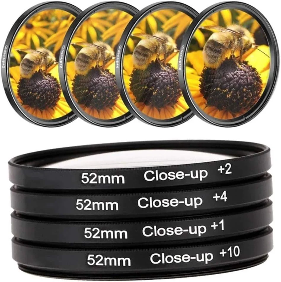 ست فیلتر لنز ماکرو کلوزآپ eWINNER 52mm +1/+2/+4/+10 برای دوربین های دیجیتال و دوربین های DSLR برای دوربین های کانن (52mm) - مجموعه 4 عددی ست فیلتر لنز ماکرو کلوزآپ eWINNER 52mm +1/+2/+4/+10 برای دوربین های دیجیتال و دوربین های DSLR برای دوربین های کانن (52mm) - مجموعه 4 عددی