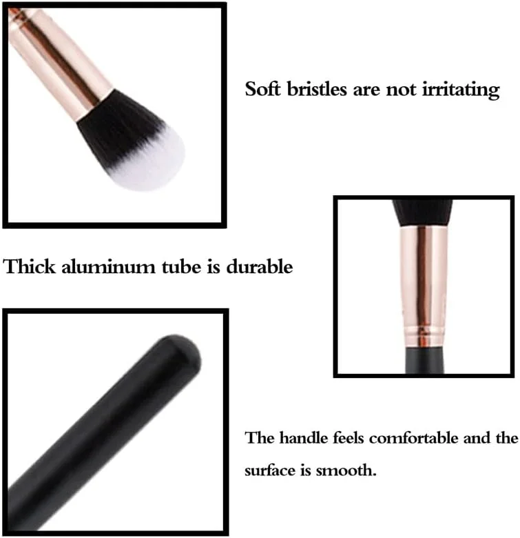 ست برس آرایشی 15 عددی SKipdr، شامل برس های کرم پودر، رژگونه، سایه چشم، لب و ابزار آرایشی چوبی