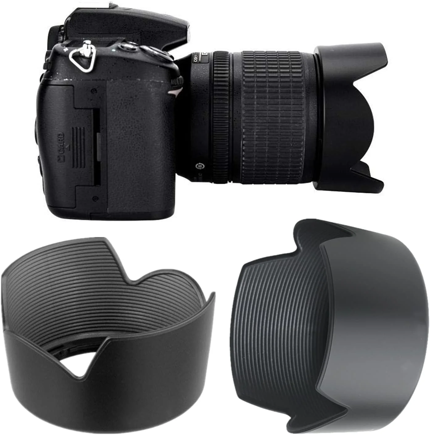 آفتابگیر جایگزین eWINNER HB-34 سازگار با لنز دوربین نیکون AF-S DX Zoom-Nikkor 55-200mm F4-5.6G ED آفتابگیر جایگزین eWINNER HB-34 سازگار با لنز دوربین نیکون AF-S DX Zoom-Nikkor 55-200mm F4-5.6G ED