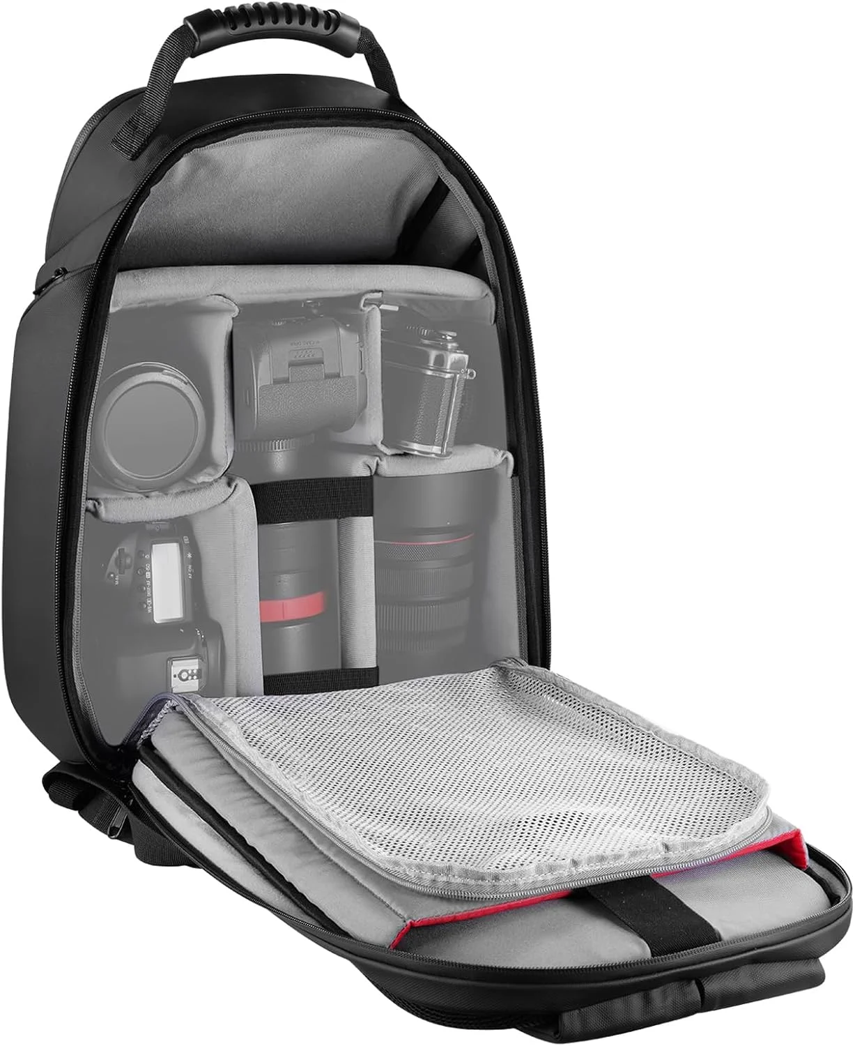 کیف دوربین عکاسی NEEWER BASICS، کوله پشتی دیجیتال ضد آب و مقاوم در برابر ضربه، کیف بزرگ سازگار با لنزهای بدون آینه DSLR سونی کانن نیکون و لوازم جانبی کوچک عکاسی، PB26 مشکی کیف دوربین عکاسی NEEWER BASICS، کوله پشتی دیجیتال ضد آب و مقاوم در برابر ضربه، کیف بزرگ سازگار با لنزهای بدون آینه DSLR سونی کانن نیکون و لوازم جانبی کوچک عکاسی، PB26 مشکی