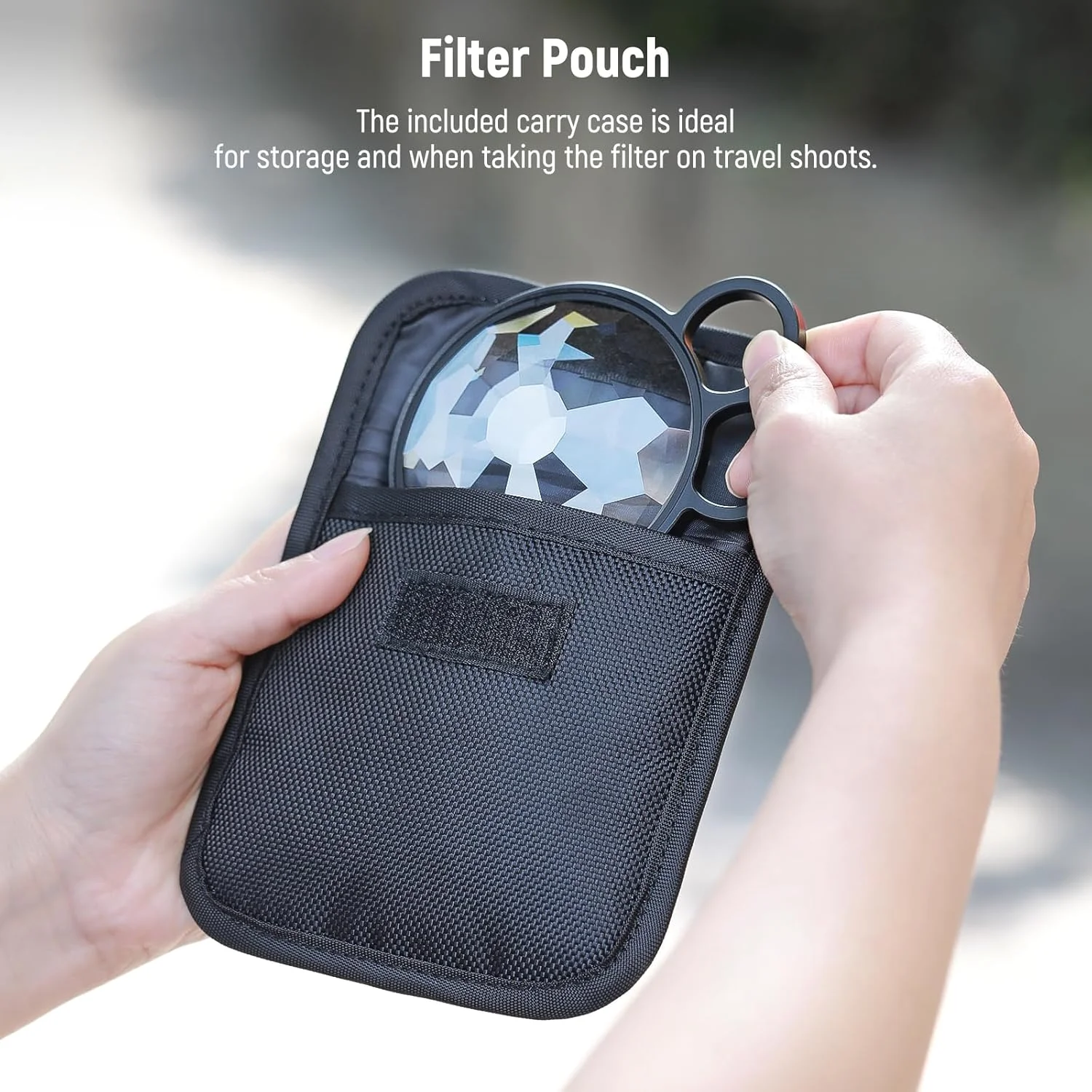 فیلتر لنز منشوری کالیدوسکوپ دستی 77 میلی‌متری NEEWER، فیلتر افکت لنز دوربین منشوری شیشه ای با دسته 2 انگشتی، شکست چندگانه، تعداد متغیر سوژه های عکاسی، لوازم جانبی عکاسی DSLR