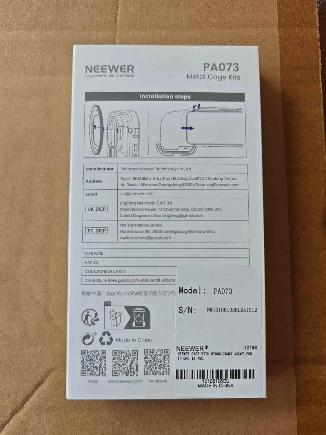 کیج حرفه ای 16 NEEWER، استابلایزر موبایل با قابلیت رهاسازی سریع، سازگار با آیفون 16 پرو، دارای آداپتور فیلتر 67 میلیمتری، صفحه پشتی لنز 17 میلیمتری، آداپتور لنز T Mount سازگار با Moment، مدل PA073 کیج حرفه ای 16 NEEWER، استابلایزر موبایل با قابلیت رهاسازی سریع، سازگار با آیفون 16 پرو، دارای آداپتور فیلتر 67 میلیمتری، صفحه پشتی لنز 17 میلیمتری، آداپتور لنز T Mount سازگار با Moment، مدل PA073