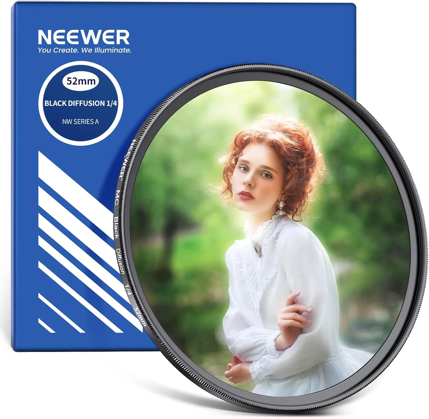 فیلتر دیفیوژن سیاه 52 میلیمتری نیور 1/4، فیلتر جلوههای سینمایی نرم و رویایی، فوقالعاده باریک، مقاوم در برابر آب و خراش، شیشه اپتیکال با پوشش نانو چندگانه برای عکاسی ویدئویی/ولاگ/پرتره فیلتر دیفیوژن سیاه 52 میلیمتری نیور 1/4، فیلتر جلوههای سینمایی نرم و رویایی، فوقالعاده باریک، مقاوم در برابر آب و خراش، شیشه اپتیکال با پوشش نانو چندگانه برای عکاسی ویدئویی/ولاگ/پرتره