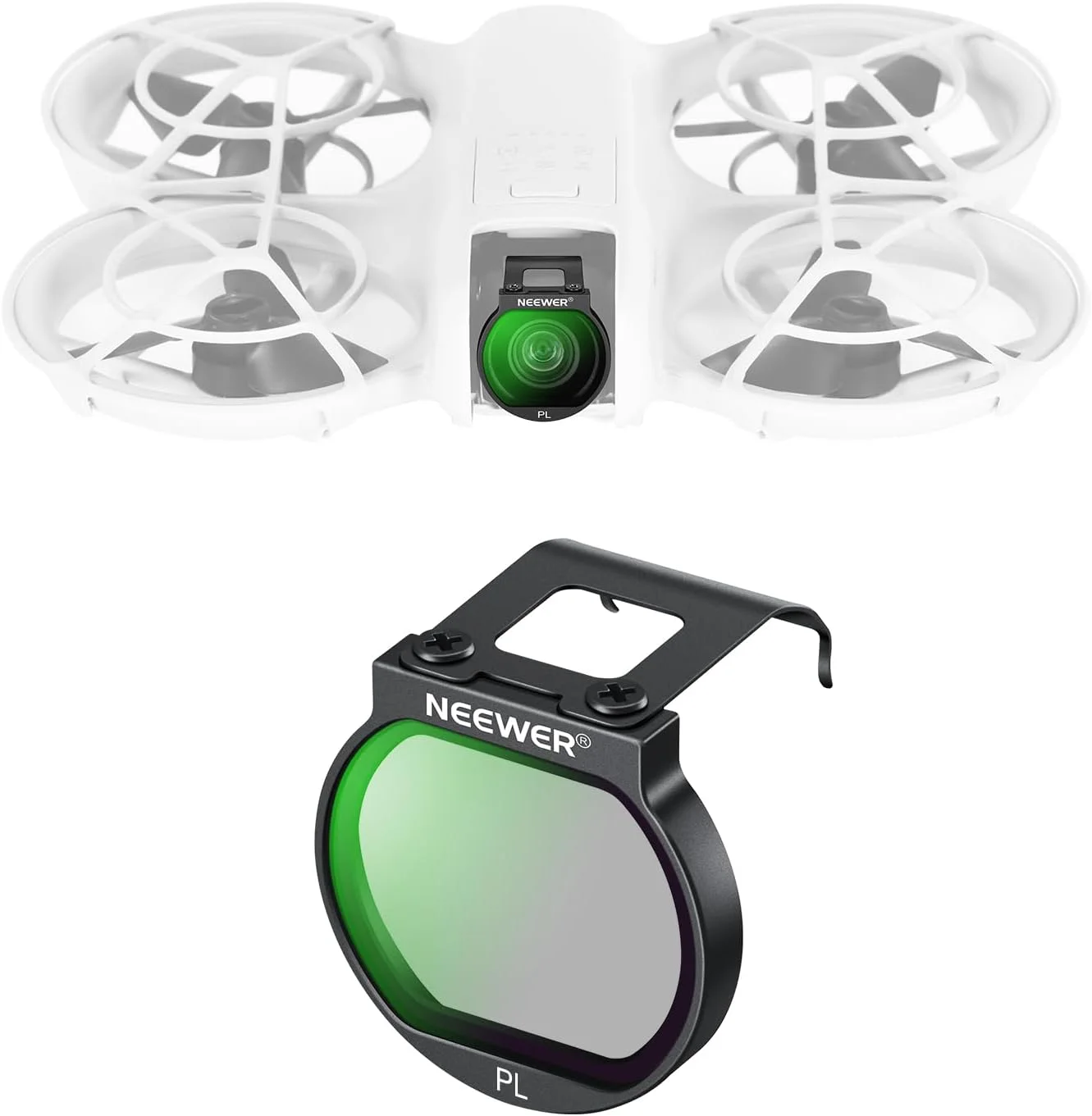 فیلتر CPL نیور برای پهپاد NEO، شیشه نوری HD چند لایه فوق العاده نازک، فیلتر پلاریزه گیره ای، لوازم جانبی پهپاد، فیلتر پلاریزه سازگار با DJI NEO، FL-N26