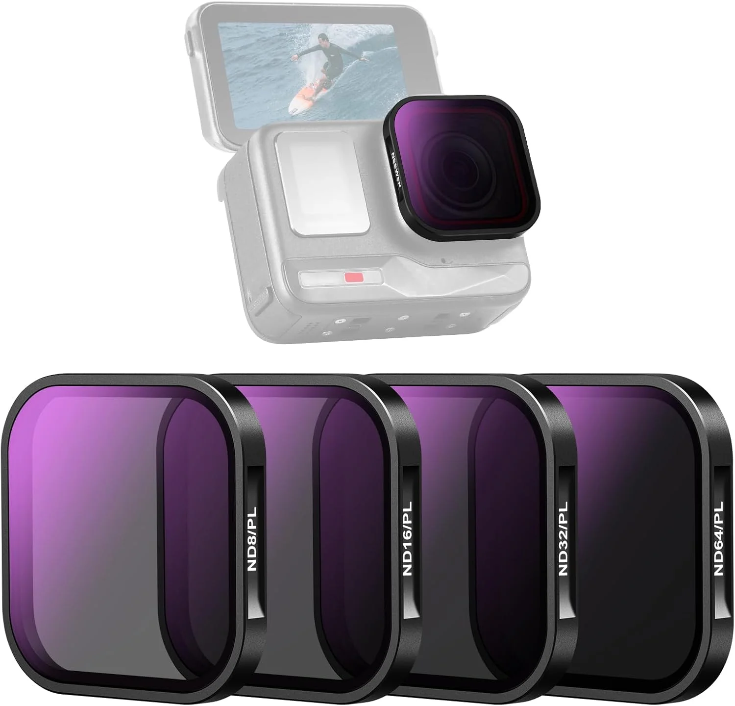 مجموعه فیلتر ND/PL نیور سازگار با Insta360 ACE PRO، بسته 4 عددی ND8/PL ND16/PL ND32/PL ND64/PL، لوازم جانبی دوربین اکشن، فیلتر پلاریزه CPL و ND 2 در 1، کیت فیلتر پلاریزه و چگالی خنثی مجموعه فیلتر ND/PL نیور سازگار با Insta360 ACE PRO، بسته 4 عددی ND8/PL ND16/PL ND32/PL ND64/PL، لوازم جانبی دوربین اکشن، فیلتر پلاریزه CPL و ND 2 در 1، کیت فیلتر پلاریزه و چگالی خنثی