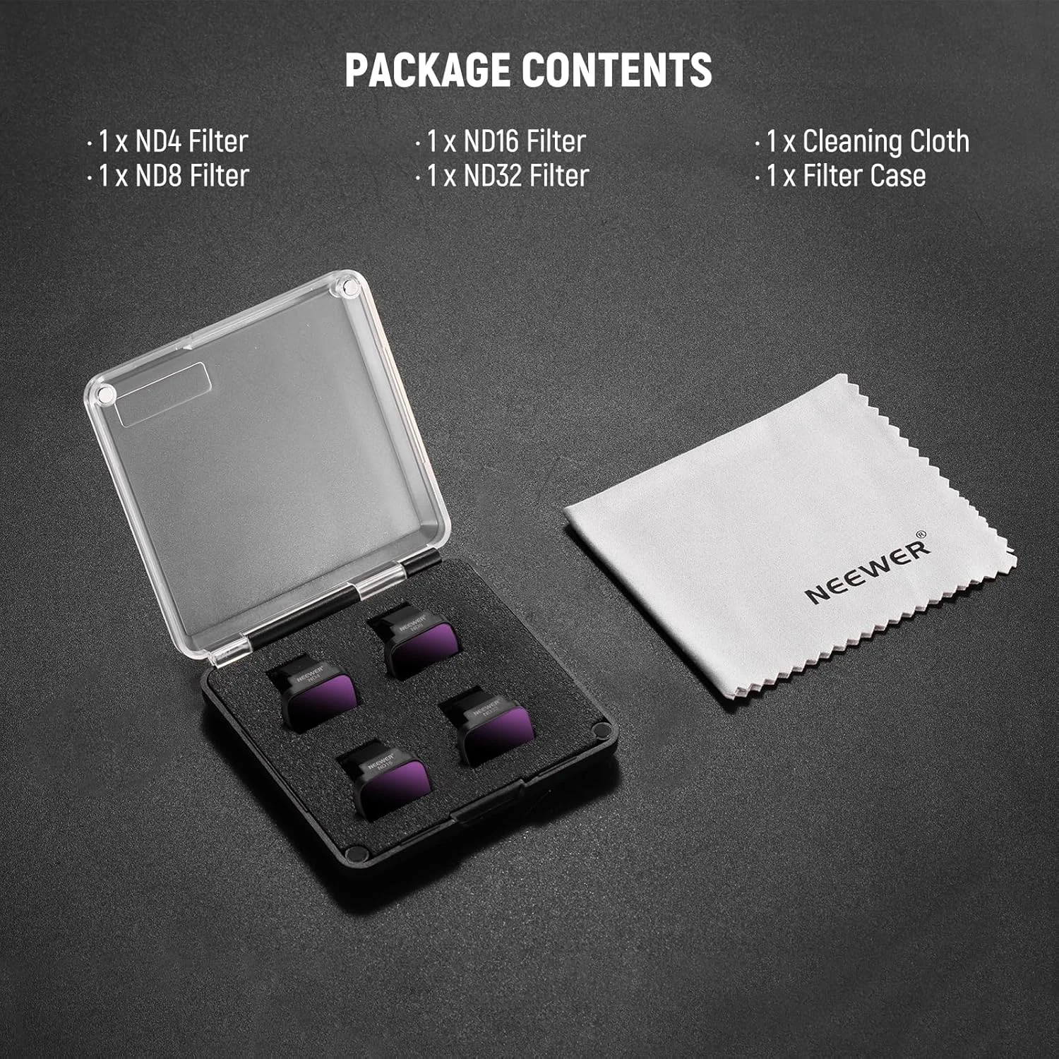 مجموعه فیلتر ND نیور سازگار با DJI Mini 4K/2 SE/SE/2/Mavic Mini (بسته 4 عددی) ND4 + ND8 + ND16 + ND32 اتصال سریع شیشه نوری HD چند لایه فیلتر لنز دوربین پهپاد با تراکم خنثی، FL-B39 مجموعه فیلتر ND نیور سازگار با DJI Mini 4K/2 SE/SE/2/Mavic Mini (بسته 4 عددی) ND4 + ND8 + ND16 + ND32 اتصال سریع شیشه نوری HD چند لایه فیلتر لنز دوربین پهپاد با تراکم خنثی، FL-B39