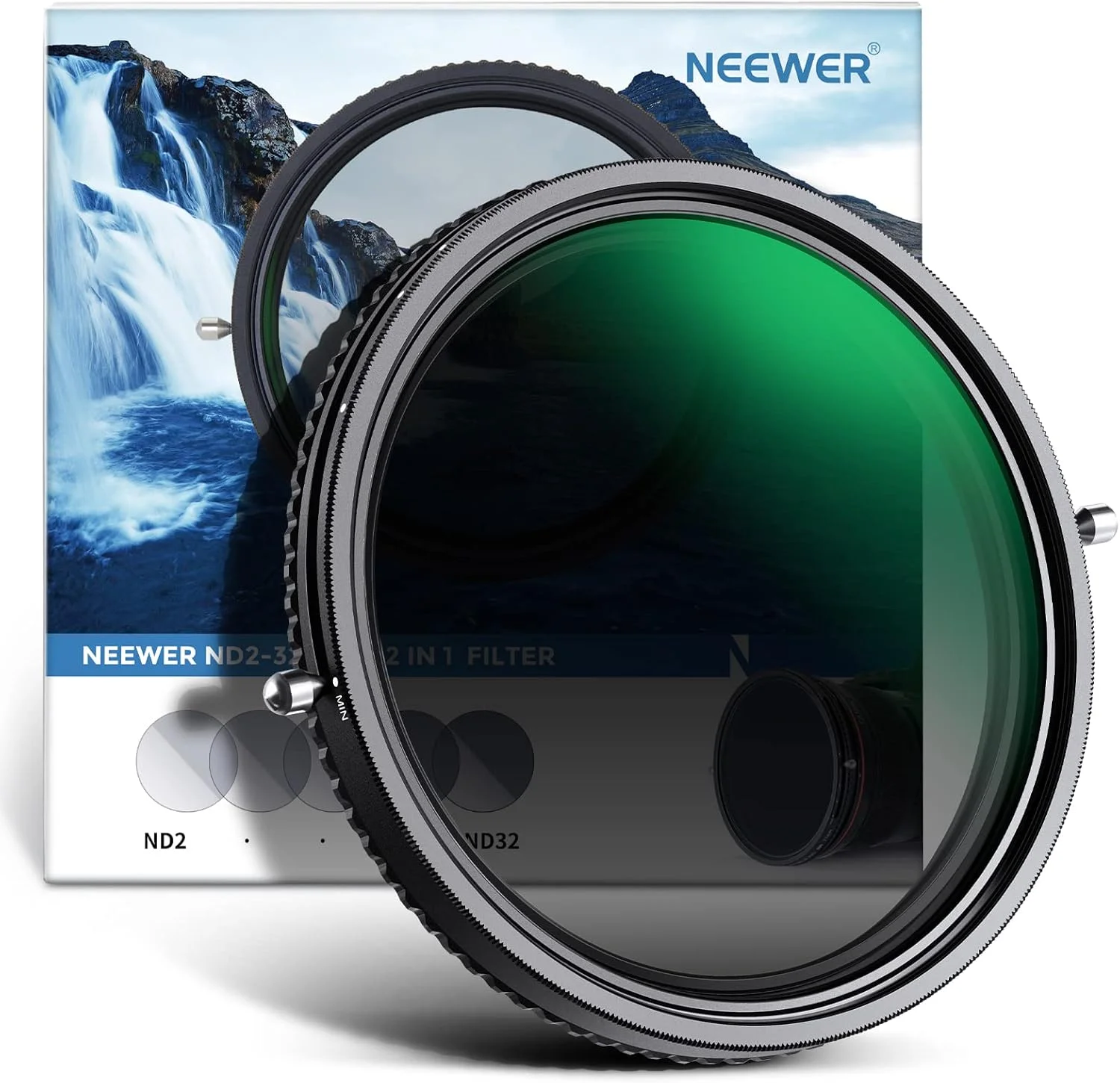 فیلتر ND متغیر 2 در 1 NEEWER 67mm ND2–ND32 و فیلتر CPL (فیلتر پلاریزه دایره ای) بدون ضربدر X / پوشش نانو 30 لایه / شیشه نوری HD / قاب آلیاژ آلومینیوم فوق العاده باریک / ضد آب / مقاوم در برابر خراش فیلتر ND متغیر 2 در 1 NEEWER 67mm ND2–ND32 و فیلتر CPL (فیلتر پلاریزه دایره ای) بدون ضربدر X / پوشش نانو 30 لایه / شیشه نوری HD / قاب آلیاژ آلومینیوم فوق العاده باریک / ضد آب / مقاوم در برابر خراش