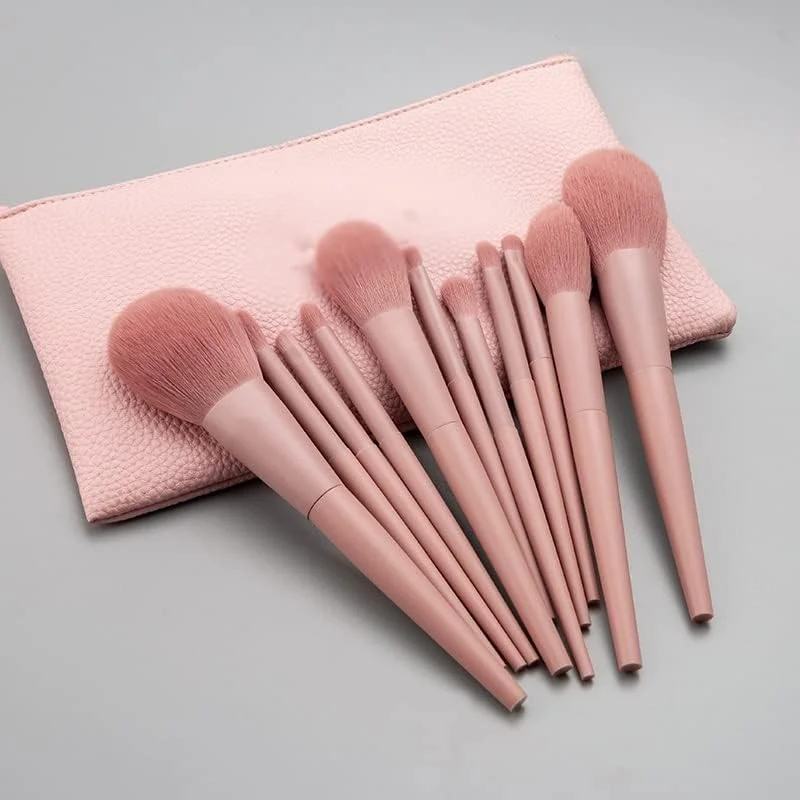 ست 11 عددی برس آرایشی حرفه ای SKipdr به همراه کیف، موی مصنوعی، مناسب برای سایه چشم، ترکیب، پودر و هایلایتر ست 11 عددی برس آرایشی حرفه ای SKipdr به همراه کیف، موی مصنوعی، مناسب برای سایه چشم، ترکیب، پودر و هایلایتر