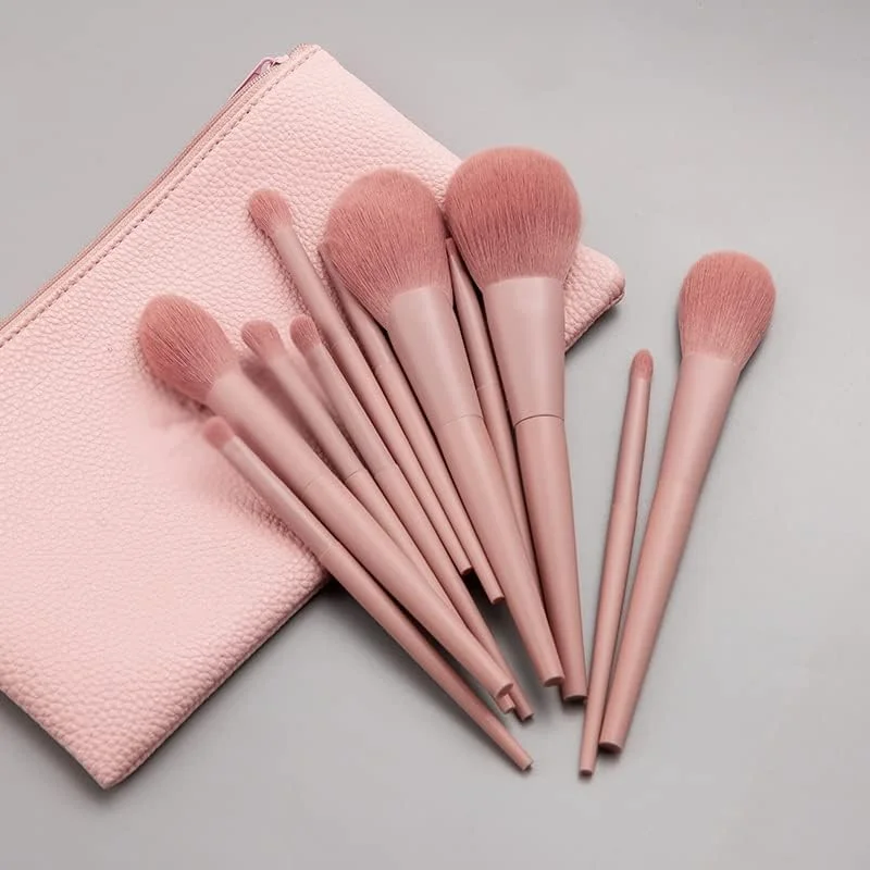 ست 11 عددی برس آرایشی حرفه ای SKipdr به همراه کیف، موی مصنوعی، مناسب برای سایه چشم، ترکیب، پودر و هایلایتر ست 11 عددی برس آرایشی حرفه ای SKipdr به همراه کیف، موی مصنوعی، مناسب برای سایه چشم، ترکیب، پودر و هایلایتر