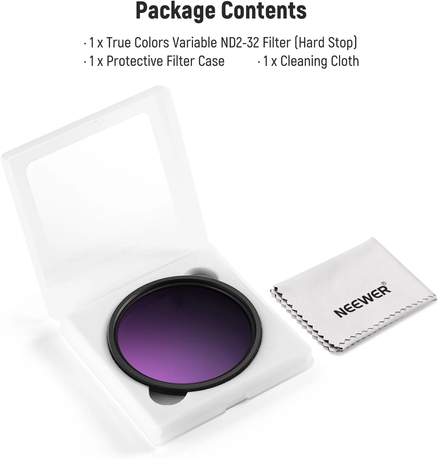 فیلتر ND متغیر NEEWER 67mm Hard Stop True Color ND2-32 (1-5 استاپ)، فیلتر کاهنده نور محدود، شیشه اپتیکال HD چند لایه/بدون Cross X/فریم آلومینیومی/ضد آب/ضد خش فیلتر ND متغیر NEEWER 67mm Hard Stop True Color ND2-32 (1-5 استاپ)، فیلتر کاهنده نور محدود، شیشه اپتیکال HD چند لایه/بدون Cross X/فریم آلومینیومی/ضد آب/ضد خش