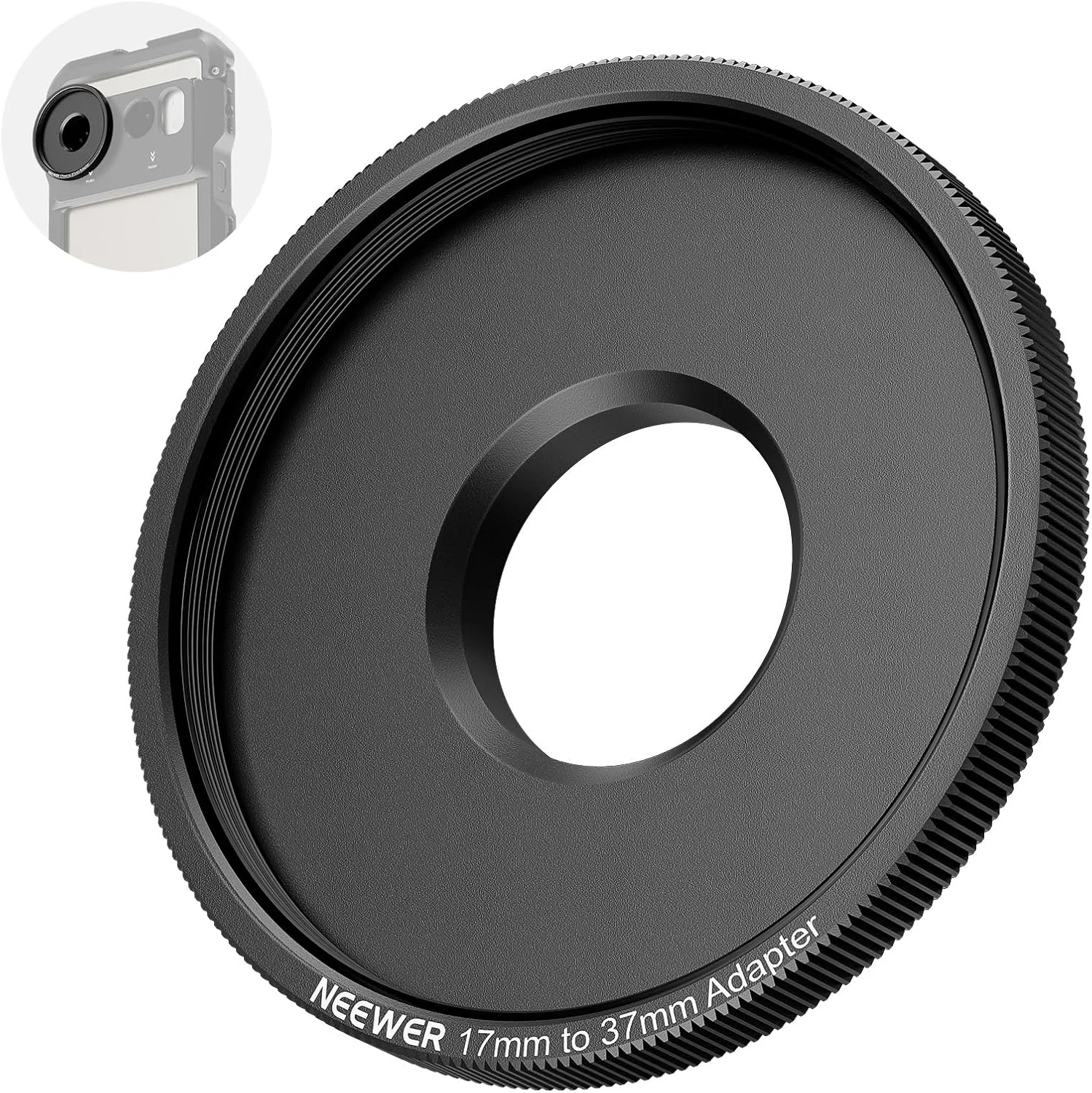 حلقه آداپتور فیلتر لنز NEEWER 17mm به 37mm، سازگار با لنزهای 37mm Beastgrip، قفس تلفن، ریگ تثبیت کننده برای iPhone 16 15 Pro Max Plus S24 Ultra برای ضبط ویدیو، PA061 حلقه آداپتور فیلتر لنز NEEWER 17mm به 37mm، سازگار با لنزهای 37mm Beastgrip، قفس تلفن، ریگ تثبیت کننده برای iPhone 16 15 Pro Max Plus S24 Ultra برای ضبط ویدیو، PA061