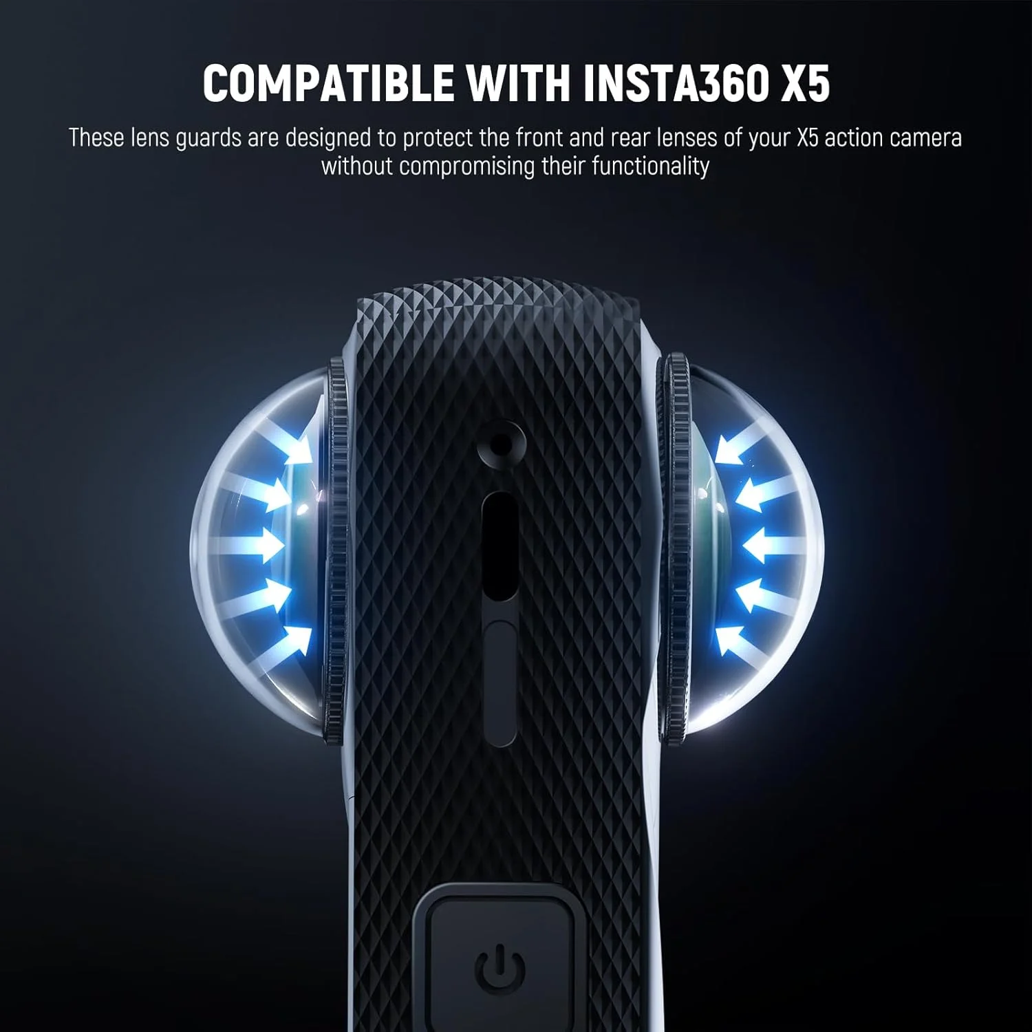 NEEWER X5 Lens Protectors Compatible with Insta360 X5 Action Camera, 2 Pieces, HD Tempered Glass Lens Protectors with 9H Hardness Removable with Case and Cleaning Cloth, LPC02 NEEWER X5 Lens Protectors Compatible with Insta360 X5 Action Camera, 2 Pieces, HD Tempered Glass Lens Protectors with 9H Hardness Removable with Case and Cleaning Cloth, LPC02