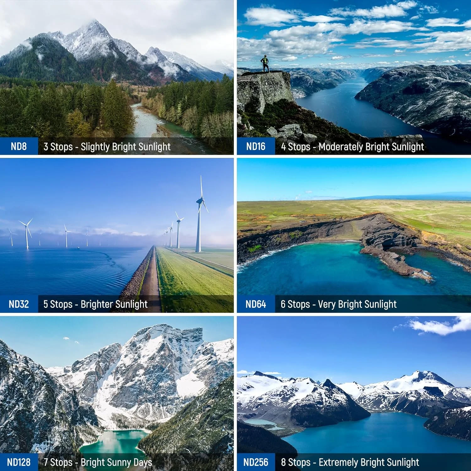 مجموعه فیلتر ND و CPL نیور سازگار با DJI Mini 4 Pro، بسته 8 عددی UV CPL ND8 ND16 ND32 ND64 ND128 ND256 فیلترهای لنز پهپاد پلاریزه با چگالی خنثی، شیشه نوری HD چند لایه / قاب آلومینیومی مجموعه فیلتر ND و CPL نیور سازگار با DJI Mini 4 Pro، بسته 8 عددی UV CPL ND8 ND16 ND32 ND64 ND128 ND256 فیلترهای لنز پهپاد پلاریزه با چگالی خنثی، شیشه نوری HD چند لایه / قاب آلومینیومی