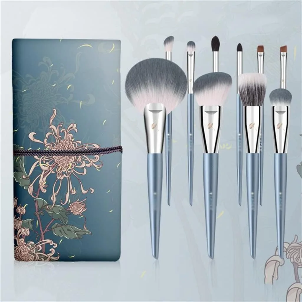 ست برس آرایشی حرفه ای 10 عددی SKipdr، ست کامل برس های نقطه ای و ابزارهای زیبایی