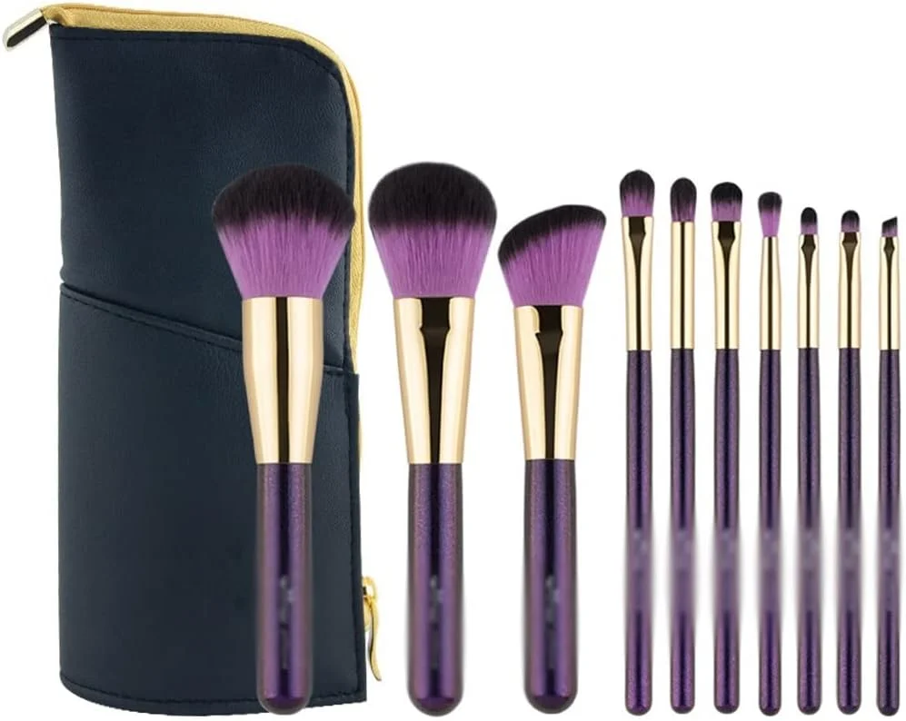 SKipdr 10 Pcs Makeup Brushes Set for Foundation Powder Blush Eyeshadow Concealer Lip Eye Make Up Brush Cosmetics Beauty Tools