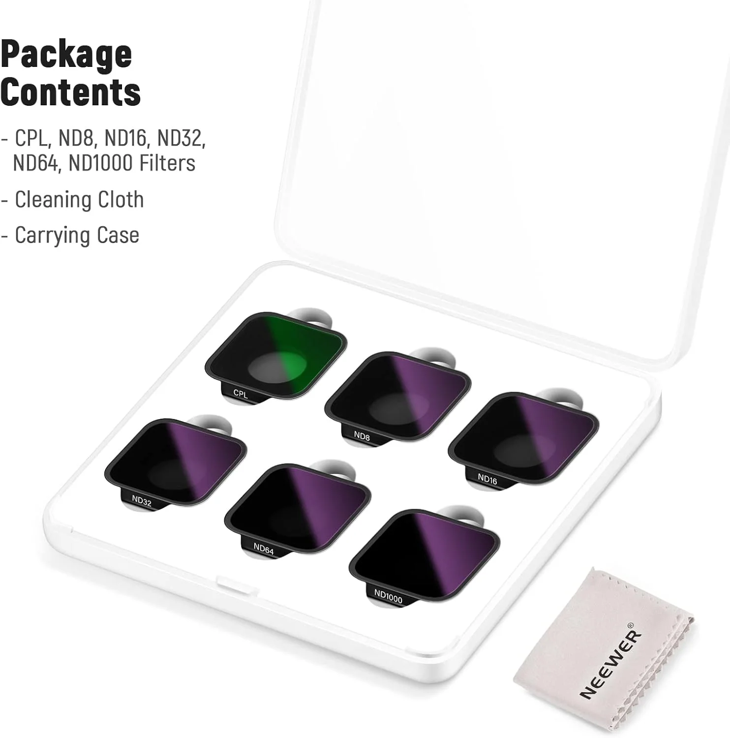 مجموعه فیلتر ND نیور سازگار با GoPro Hero 11 Hero 10 Black Hero 9، بسته 6 عددی (CPL/ND8/ND16/ND32/ND64/ND1000) لوازم جانبی دوربین اکشن Hero 9 Hero 10 Hero 11، کیت فیلتر لنز پلاریزه با چگالی خنثی مجموعه فیلتر ND نیور سازگار با GoPro Hero 11 Hero 10 Black Hero 9، بسته 6 عددی (CPL/ND8/ND16/ND32/ND64/ND1000) لوازم جانبی دوربین اکشن Hero 9 Hero 10 Hero 11، کیت فیلتر لنز پلاریزه با چگالی خنثی