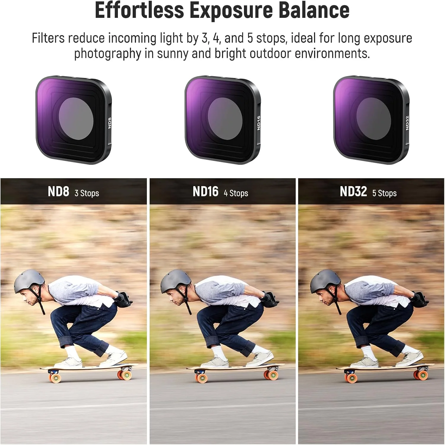مجموعه فیلترهای ND نیور سازگار با GoPro Hero 13 12 11 10 9 (3 عدد)، کیت ND8 + ND16 + ND32، لنزهای عکاسی، تراکم خنثی اکشن با شیشه اپتیکال HD چند لایه، FL-GP13 مجموعه فیلترهای ND نیور سازگار با GoPro Hero 13 12 11 10 9 (3 عدد)، کیت ND8 + ND16 + ND32، لنزهای عکاسی، تراکم خنثی اکشن با شیشه اپتیکال HD چند لایه، FL-GP13