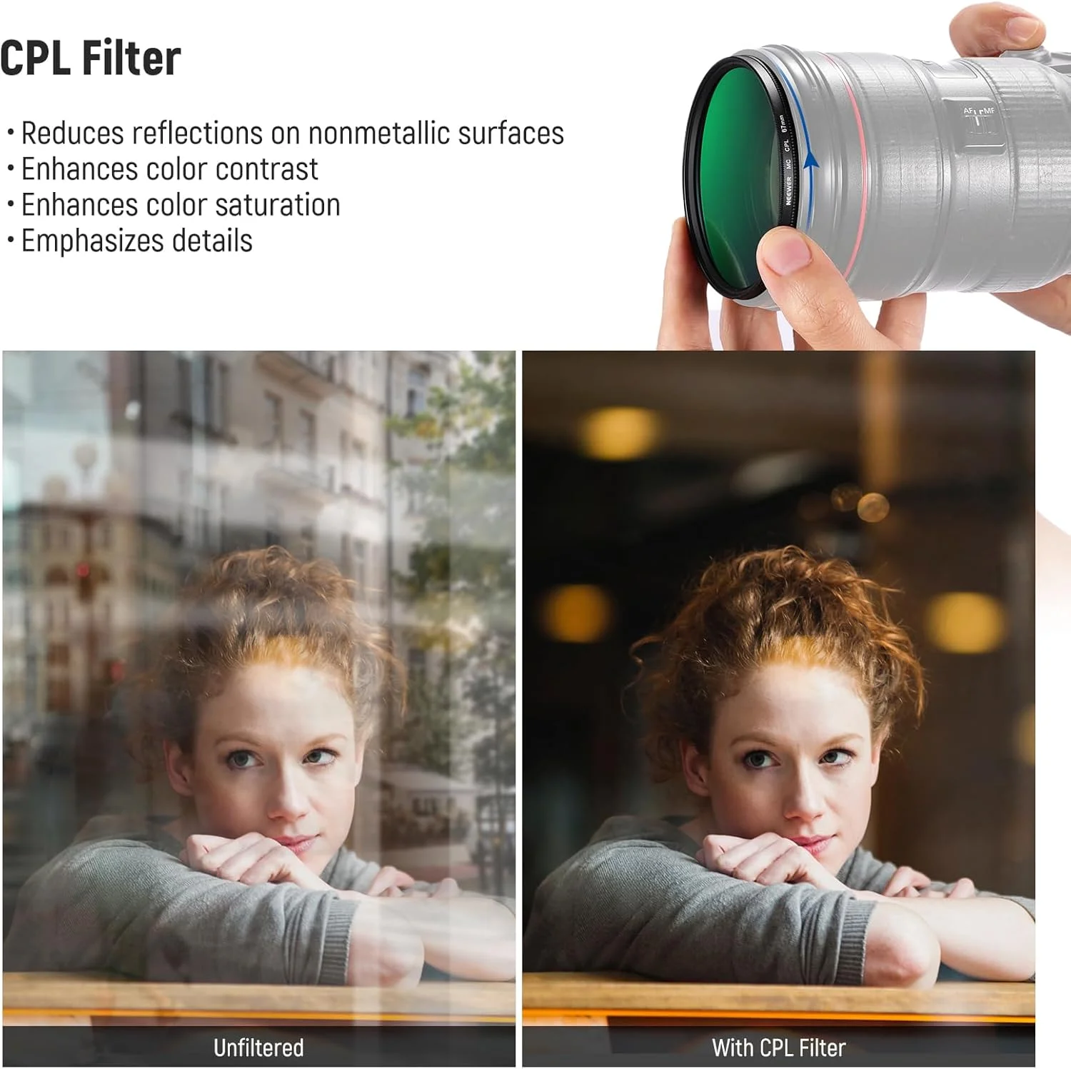 کیت فیلتر لنز NEEWER 67mm UV/CPL/ND به همراه جعبه نگهداری سخت، شیشه اپتیکال چند لایه و فریم آلیاژ آلومینیوم، فیلتر UV + پلاریزه دایره ای (CPL) + چگالی خنثی (ND4) برای لنز دوربین 67mm کیت فیلتر لنز NEEWER 67mm UV/CPL/ND به همراه جعبه نگهداری سخت، شیشه اپتیکال چند لایه و فریم آلیاژ آلومینیوم، فیلتر UV + پلاریزه دایره ای (CPL) + چگالی خنثی (ND4) برای لنز دوربین 67mm