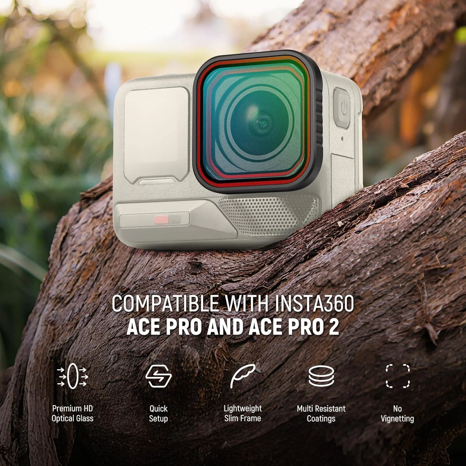 فیلتر دیفیوژن مه سیاه 1/4 نیور سازگار با Insta360 Ace Pro و Insta 360 Ace Pro 2، فیلتر لنز دوربین اکشن شیشه ای اپتیکال HD چند لایه، مدل FL-C21 فیلتر دیفیوژن مه سیاه 1/4 نیور سازگار با Insta360 Ace Pro و Insta 360 Ace Pro 2، فیلتر لنز دوربین اکشن شیشه ای اپتیکال HD چند لایه، مدل FL-C21