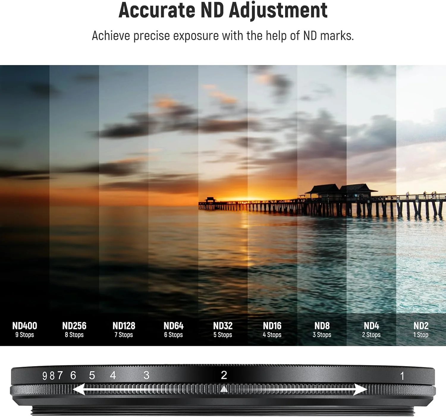 فیلتر ND متغیر NEEWER 67mm ND2-400 (1-9 استاپ) به همراه درب لنز، بند، پارچه تمیز کننده، تنظیم دقیق چگالی خنثی، مقاوم در برابر اثر انگشت و خراش، شیشه اپتیکال چند لایه فیلتر ND متغیر NEEWER 67mm ND2-400 (1-9 استاپ) به همراه درب لنز، بند، پارچه تمیز کننده، تنظیم دقیق چگالی خنثی، مقاوم در برابر اثر انگشت و خراش، شیشه اپتیکال چند لایه