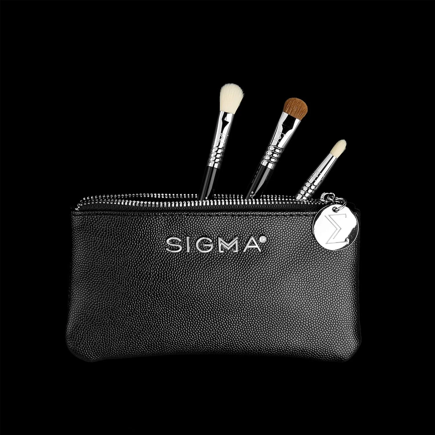 Sigma Beauty 3 Glam 'N Go Mini Eyebrushes set - Travel Size eyeshadow makeup brushes, Cruelty-free & vegan, soft synthetic fibers. Sigma Beauty 3 Glam 'N Go Mini Eyebrushes set - Travel Size eyeshadow makeup brushes, Cruelty-free & vegan, soft synthetic fibers.