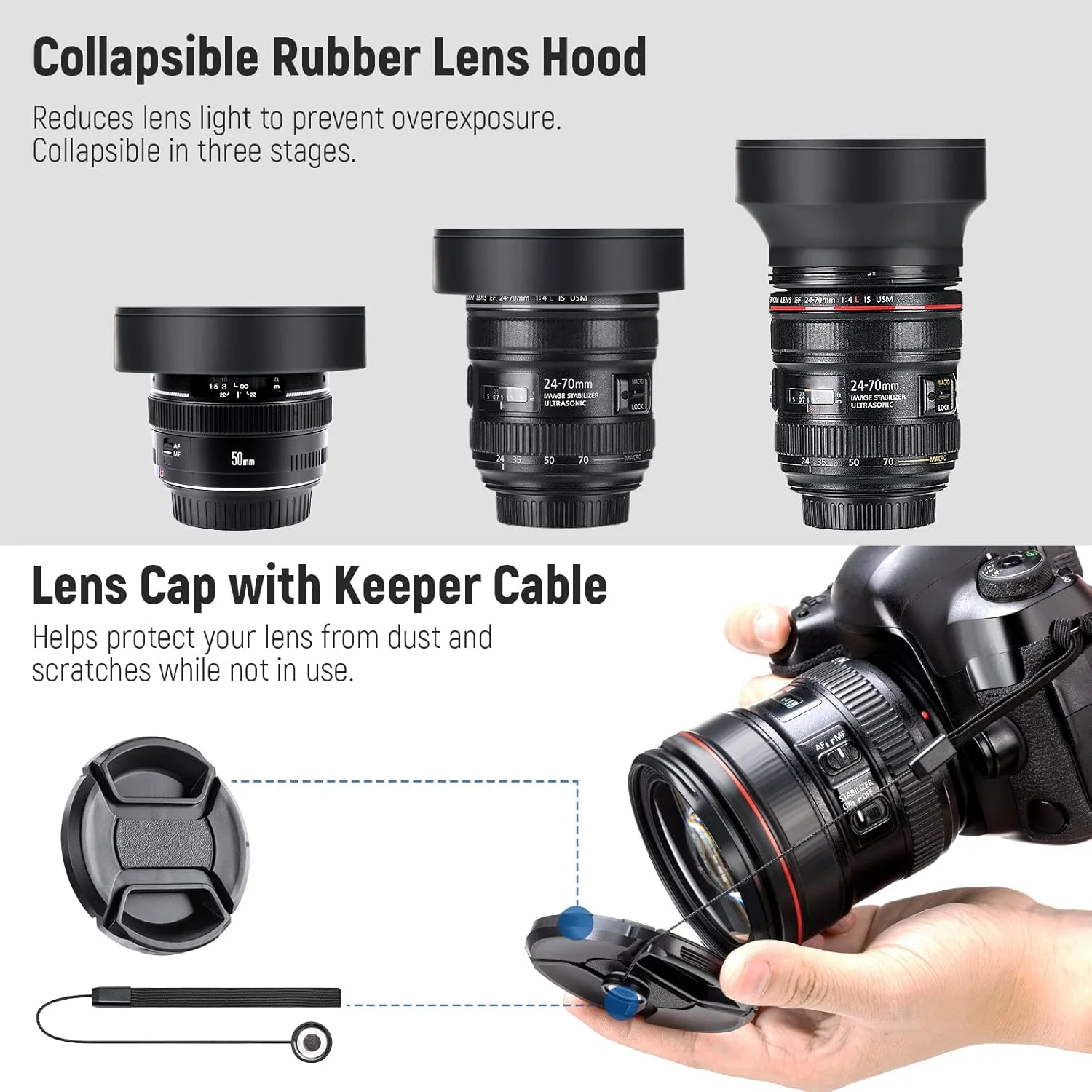 مجموعه لنز و فیلتر 52 میلیمتری Neewer: لنز اضافی واید انگل/تله فوتو 2.2X برای لنز 18mm-85mm APS-C، فیلترهای ماکرو کلوزآپ (+1+2+4+10)/ND/UV/CPL/FLD برای لنز دوربین با رزوه ⌀52mm مجموعه لنز و فیلتر 52 میلیمتری Neewer: لنز اضافی واید انگل/تله فوتو 2.2X برای لنز 18mm-85mm APS-C، فیلترهای ماکرو کلوزآپ (+1+2+4+10)/ND/UV/CPL/FLD برای لنز دوربین با رزوه ⌀52mm