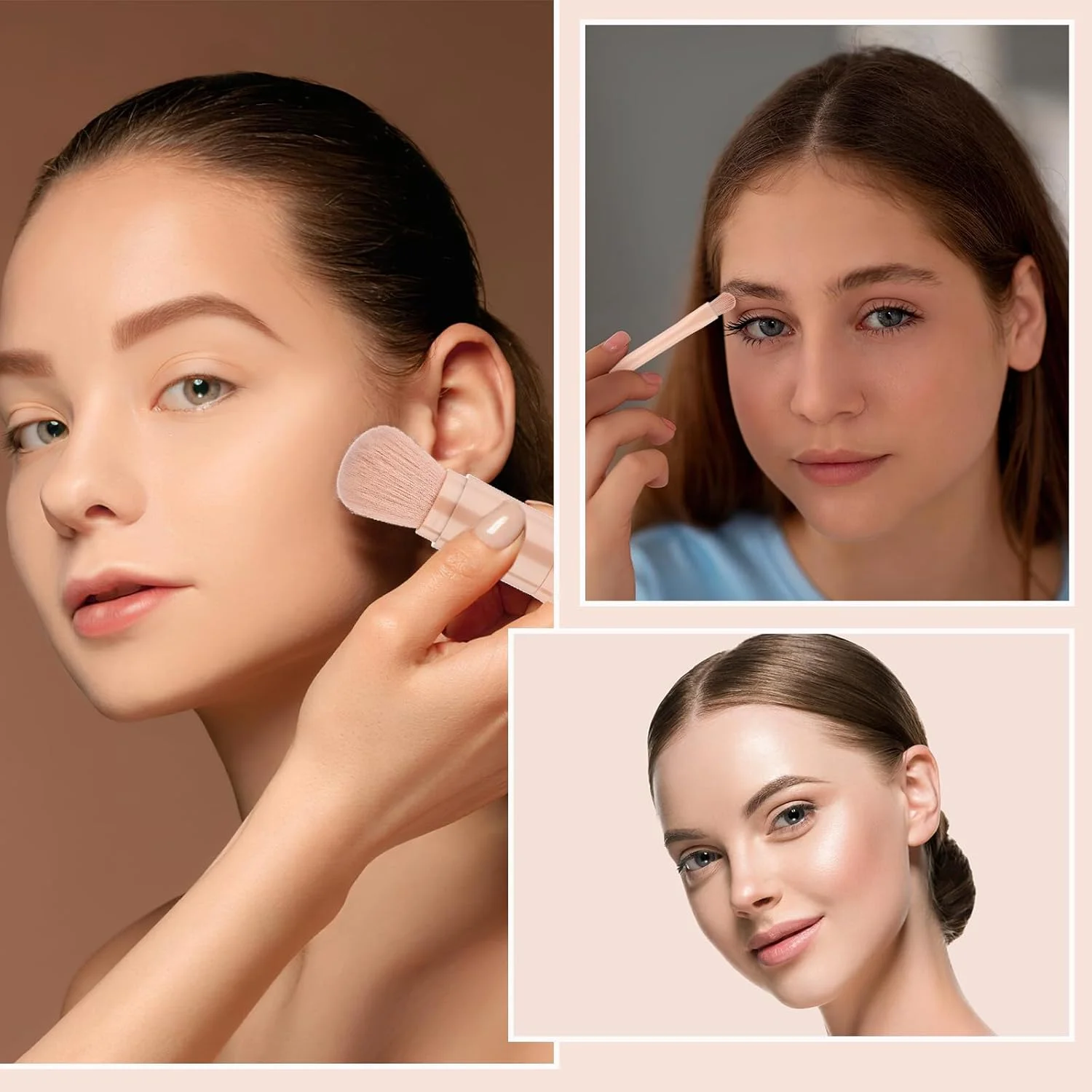 ست برس آرایشی مسافرتی سیبا، 4 در 1، برس آرایشی مینی و فانتزی، برس کرم پودر حرفه ای جمع شونده، لوازم جانبی آرایشی قابل حمل، ابزار نگهدارنده آرایش مناسب برای پودر، سایه چشم و کانتور صورت ست برس آرایشی مسافرتی سیبا، 4 در 1، برس آرایشی مینی و فانتزی، برس کرم پودر حرفه ای جمع شونده، لوازم جانبی آرایشی قابل حمل، ابزار نگهدارنده آرایش مناسب برای پودر، سایه چشم و کانتور صورت