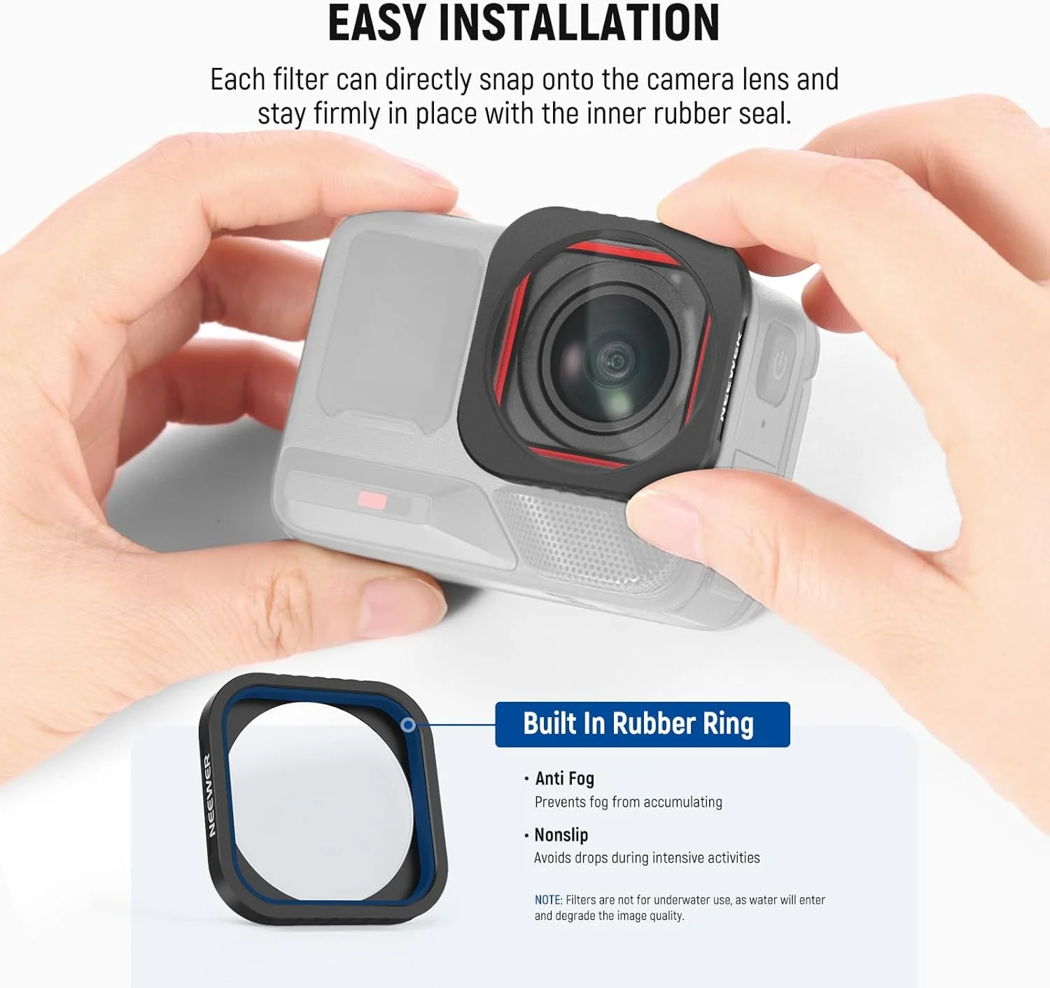 لنز ماکرو 10X نیور سازگار با Insta360 Ace Pro/Ace Pro 2، لنز بزرگنمایی دوربین اکشن برای عکاسی ماکرو از نمای نزدیک، فاصله کانونی: 7-10 سانتی متر، ضد آب نیست، LS-C40 لنز ماکرو 10X نیور سازگار با Insta360 Ace Pro/Ace Pro 2، لنز بزرگنمایی دوربین اکشن برای عکاسی ماکرو از نمای نزدیک، فاصله کانونی: 7-10 سانتی متر، ضد آب نیست، LS-C40