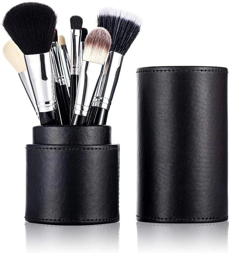 ست برس آرایشی ۱۲ عددی SELEZIONE، برس های حرفه ای و ممتاز با الیاف مصنوعی برای کرم پودر، ترکیب، پودر صورت، رژگونه و سایه چشم به همراه جعبه نگهداری