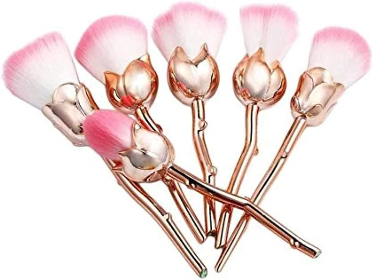 ست برس آرایشی طرح گل رز