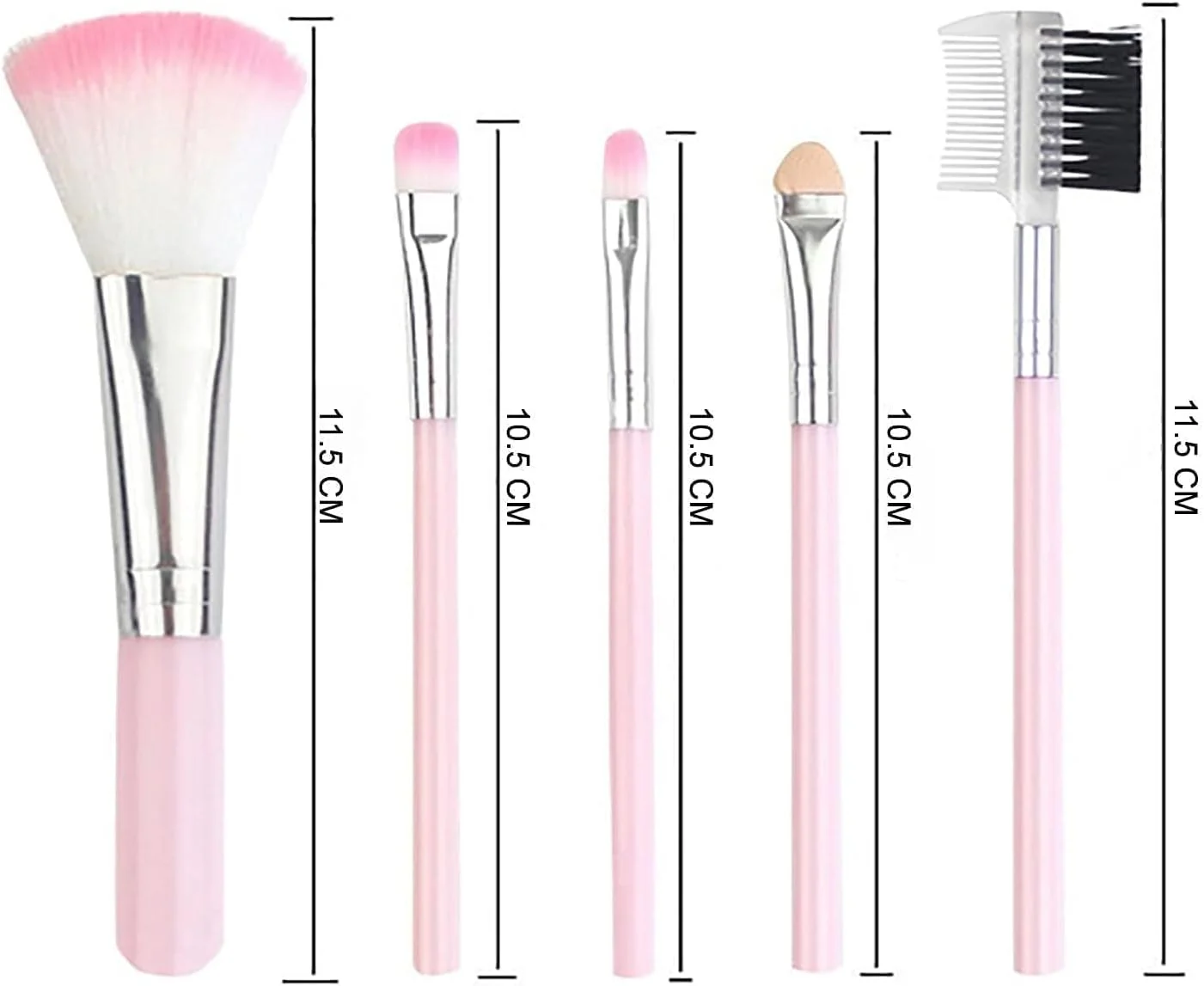 ست براش آرایشی 5 تکه موی مصنوعی RIXTEC