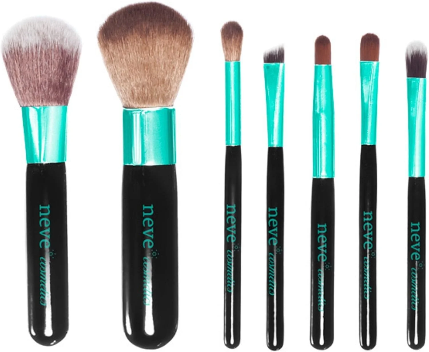 ست برس مسافرتی نیو کازمتیکس در کیف لوازم آرایشی کاربردی با کیف زیپ دار | "آرایش آکوا"